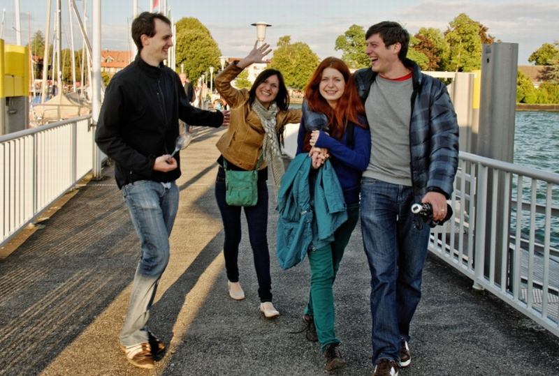 Roman und Melisa, Angelika und Thomas